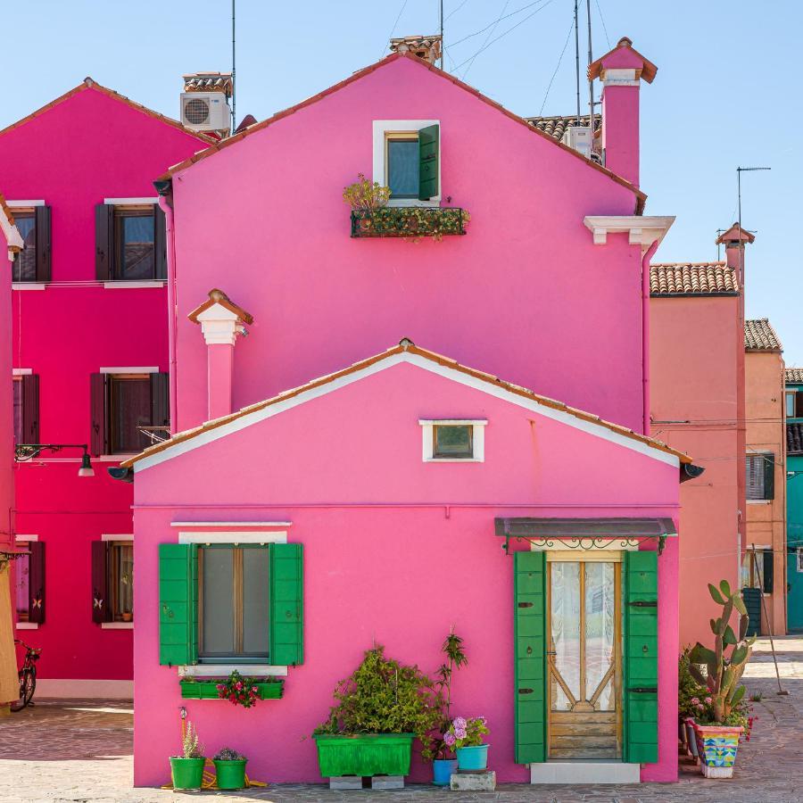 Night Galleria Holiday Home - Bed & Art In Burano - The Pink House المظهر الخارجي الصورة